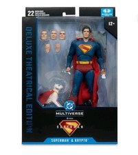 DC Multiverse McFarlane Deluxe Theatrical Edition SUPERMAN & KRYPTO Movie Figure