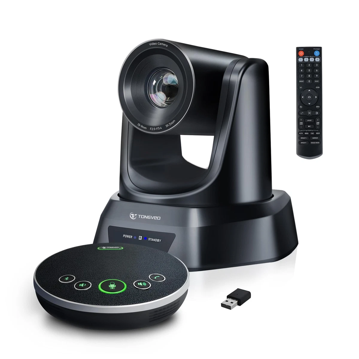 Dragonranee Telecamera WiFi Nascosta Con Altoparlante Bluetooth – Angolo 240°, 1080p, Rilevamento Movimento