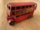 Vintage Dinky toys 291 London Routemaster Bus " EXIDE BATTERIES"  (1961-62).