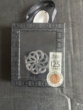 Vintage Style Marks & Spencer 125 Years Floral Brooch Pin