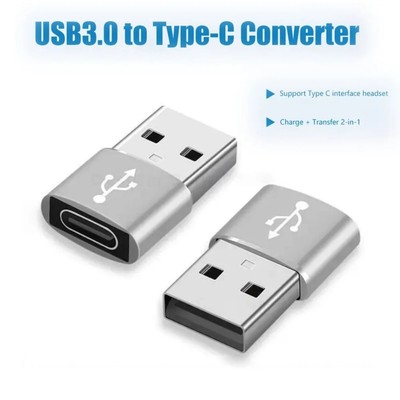 USB 3.1 Type C Female to USB A Male Adapter Converter Charger Plug Male