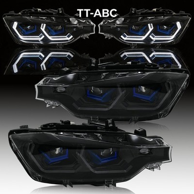 FULL LED Headlights Assembly For BMW F30 F31 3 Series 2013-19 halogen Model LCI