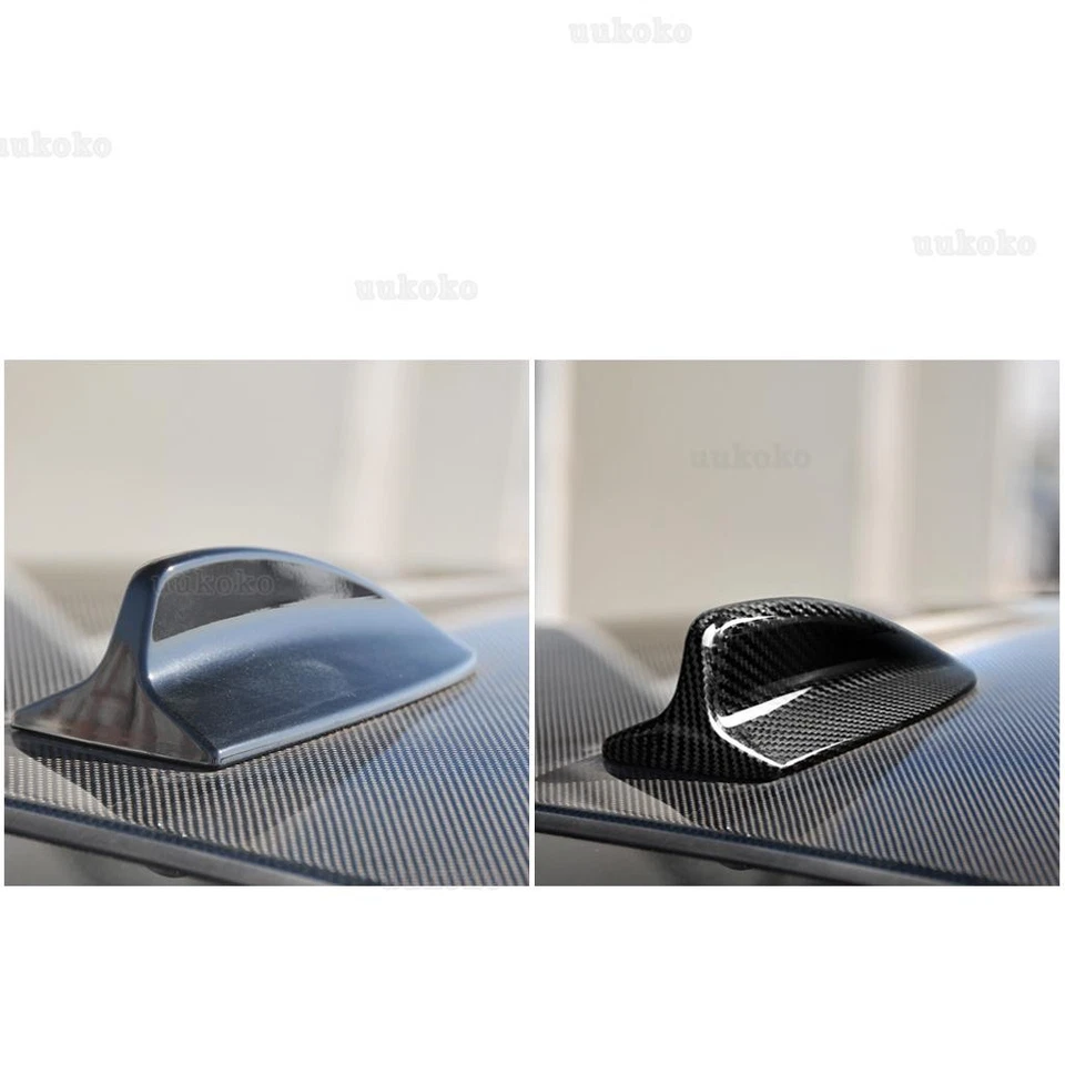 For Bmw E90 E91 E92 3 Seires M3 E82 Car Carbon Fiber 1m Shark Fin Antenna Cover - Imagem 4 de 4
