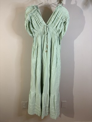 FREE PEOPLE Pastel Green Cotton Empire Waist Tiered Maxi Dress S Boho Beachy | eBay FREE PEOPLE Pastel Green Cotton Empire Waist Tiered Maxi Dress S Boho Beachy | eBay