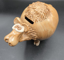 Vintage John Pettus Stoneware Camel Bank signed.