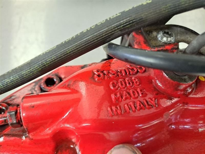 15 2015 MASERATI GHIBLI S Q4 OEM DRIVER LEFT REAR BREMBO BRAKE CALIPER RED 