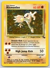 Hitmonlee 7/62 Fossil Holo Pokemon LP