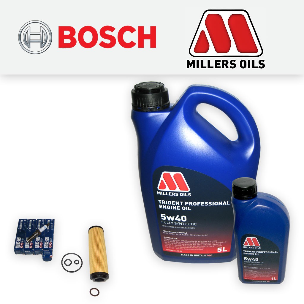 SERVICE KIT for MERCEDES C180K (W203) 1.8 16V OIL FILTER PLUGS +OIL (2006-2008)