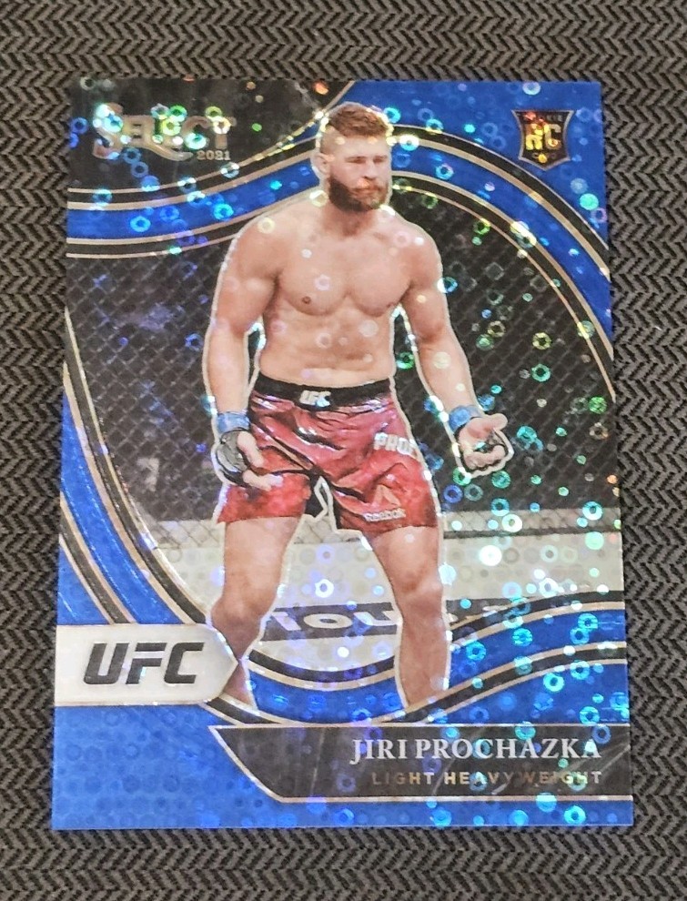 2021 Panini Select UFC Jiri Prochazka Octagonside Blue Disco Rookie 80/99