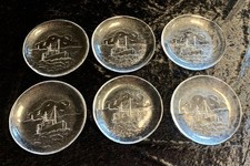 Vintage 6x Schalen Nybro Schweden Kristallglas Paul Isling Design