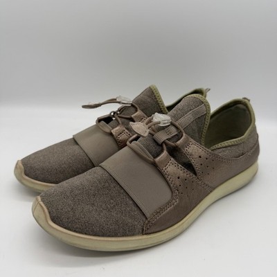 ECCO Womens Sense Elastic Toggle Slip On Sneakers Taupe Metallic 39 Comfort