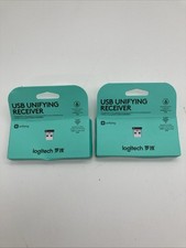 2 Pack Logitech USB Unifying Wireless Receiver. Up to 6 devices. BRAND NEW