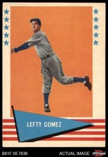 1961 Fleer #34 Lefty Gomez Yankees HOF 4 - VG/EX