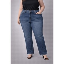 Lane Bryant Womens Jeans Size 24 Blue Denim Straight Leg Pants