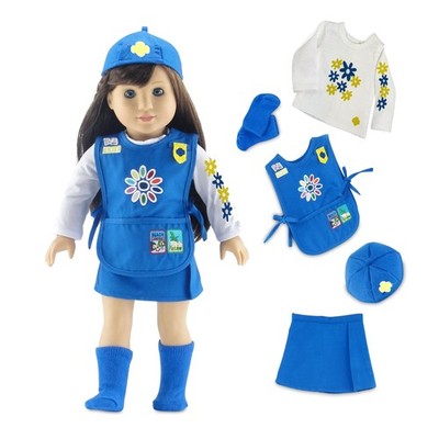 Emily Rose 18 Inch Doll Clothes | 18 Doll Daisy Girl Scout-Inspired 5 Piece