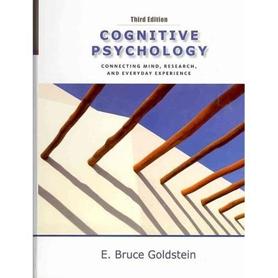 COGNITIVE PSYCHOLOGY INSTRUCTORS EDITION 3E By Goldstein - Hardcover EXCELLENT