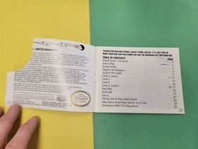 Pinball Quest Manual Instruction Booklet Only - Nintendo NES