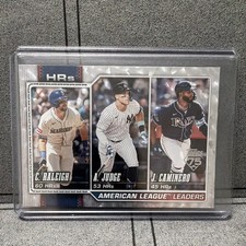 Topps 2025 Series One Ice Foil #38 American League Home Run Lead Insert Judge 