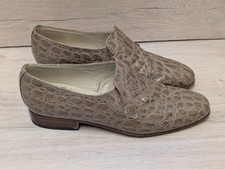 Sanders shoes Vintage Men's Loafers Faux Crocodile Effect Leather UK 8.5 paul