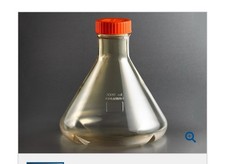 Corning 431253 3L Baffled Polycarbonate Erlenmeyer Flask with Vent Cap  1 Each