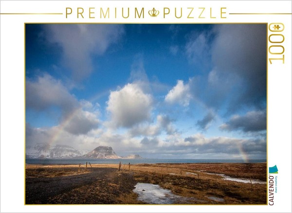 Calvendo Puzzle Iceland Rainbow | 1000 Pieces, Finished Size 25.2 × 18.9 In (64-image