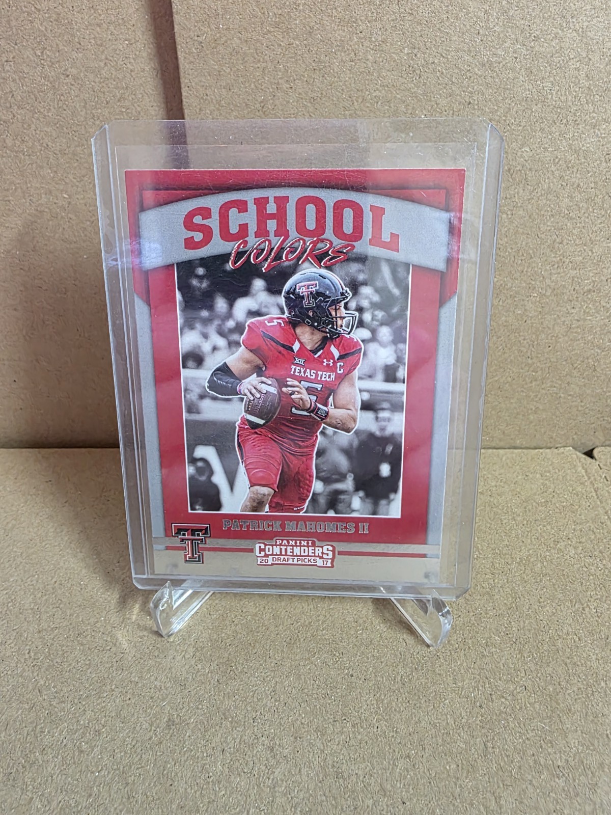 2017 Panini Contenders Draft Picks - School Colors Patrick Mahomes II #15 (RC)