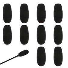 10 Pcs Microphone Covers Foam Windscreen Headset Microphone Covers Foam High ...