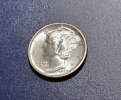 Gem BU 1936-D Mercury Dime