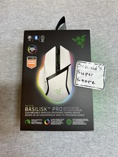 Razer Basilisk V3 Pro White Wireless Gaming Mouse 30K DPI HyperScroll Chroma RGB