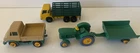 Matchbox LESNEY 50 John Deere Lanz 700 Tractor & trailer 4 stake truck 49 Unimog