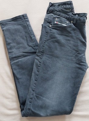 Damen Motorrad  Jeans Stretch, Kevlar, Grau , Gr. W28/L34 Marke JOHN DOE,
