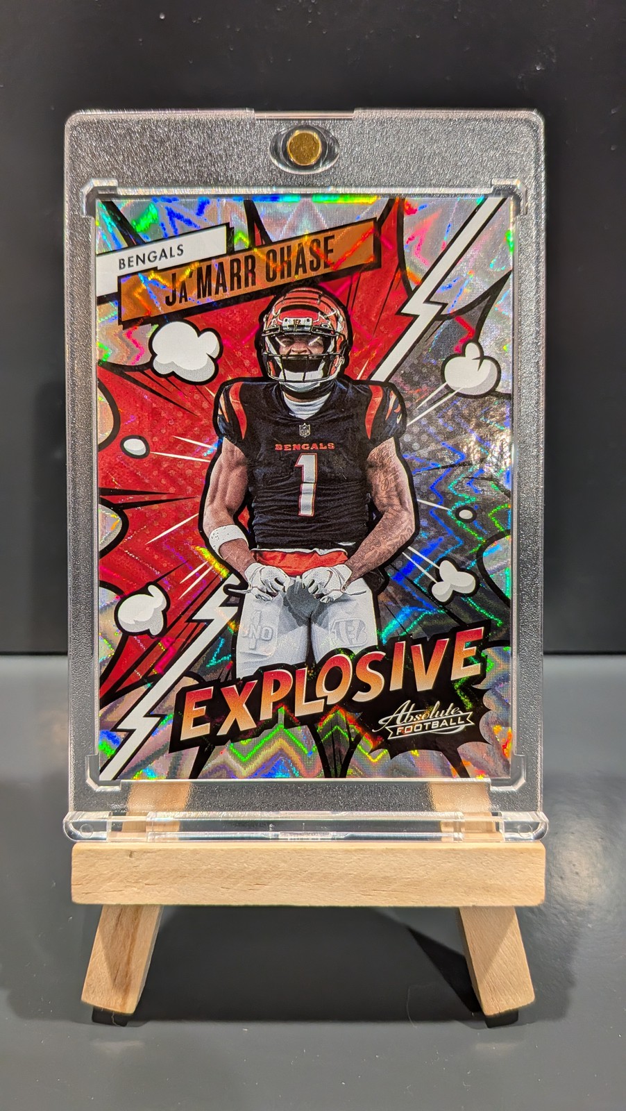 2023 Panini Absolute - Explosive Ja'Marr Chase #34 Case Hit