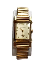 Bulova 8AC Men's Watch 21 Jewel 10K Gold Filled Case Running