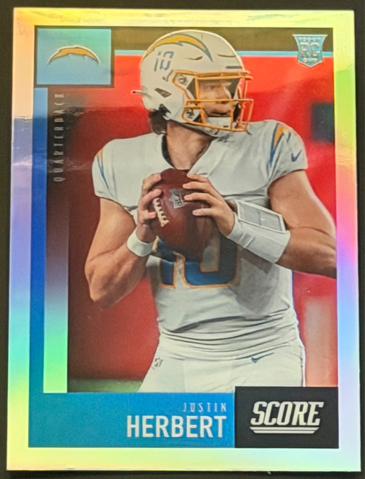 Justin Herbert RC 2020 Panini Chronicles Score Rookie #443 Chargers QB