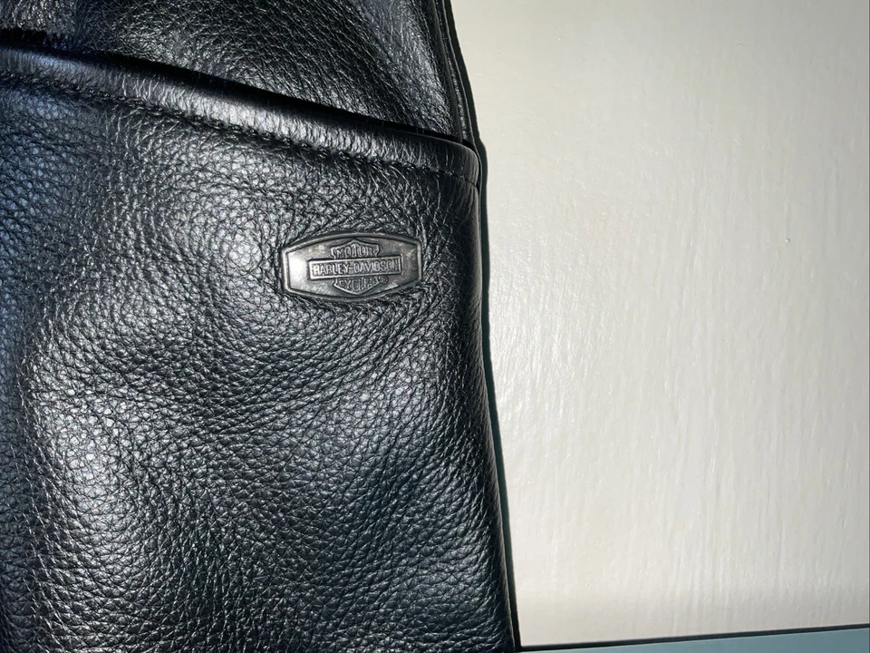 Harley Davidson Genuine BlackLeather Pants Women 44/16 Lined Biker Motorcycle - Image 3 of 4