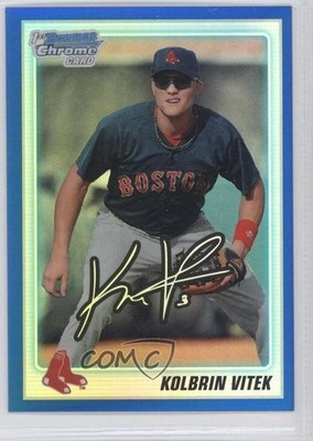 2010 Bowman Draft Chrome Picks Blue Refractor 97/199 Kolbrin Vitek #BDPP68 0f4