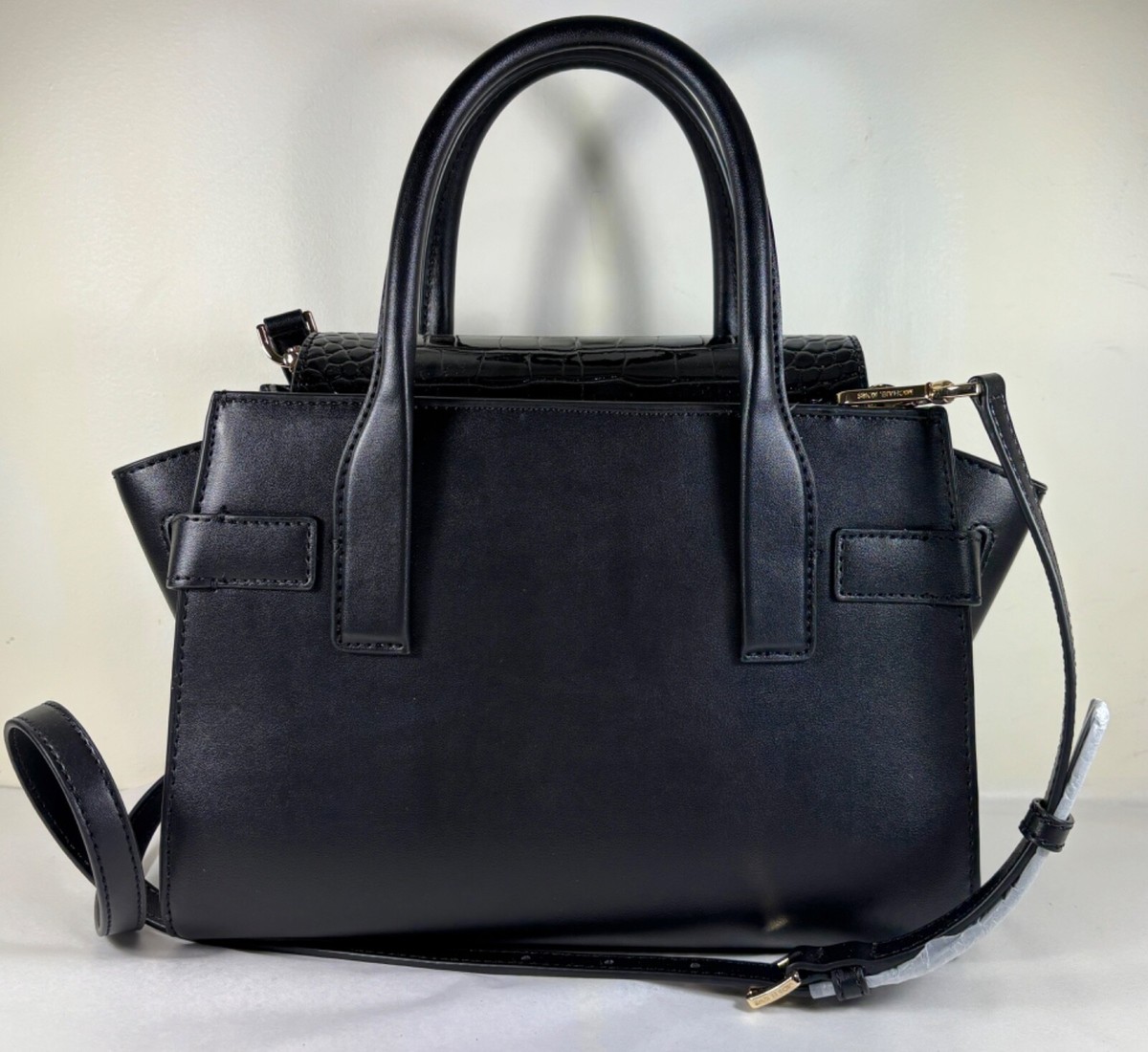 MICHAEL KORS CARMEN BLACK Multi Animal Haircalf Medium FLAP