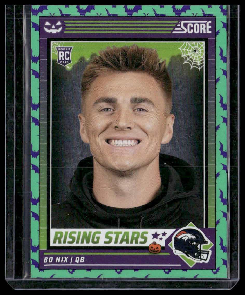 2024 Score-A-Treat #4 Bo Nix A-Treat - Rising Stars Green Bats