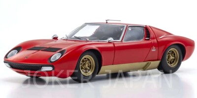 Lamborghini Miura 1/18ゴールド Kyosho KYOSHO ORIGINAL 1/18scale LAMBORGHINI MIURA P 400 (ORANGE) 08314PB