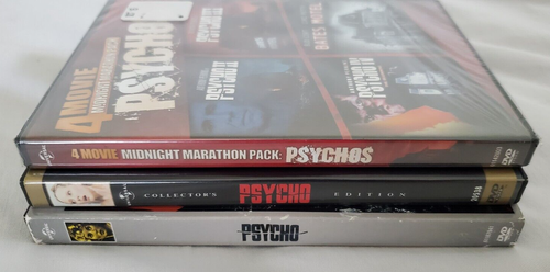 3 Psycho DVD Alfred Hitchcock Thriller Bates Motel Collectors Edition Art Series - Picture 10 of 12