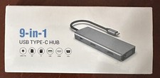 9 in 1 USB-C Hub Type C Docking Station HDMI, Display Port PD, SD/TF Card Reader