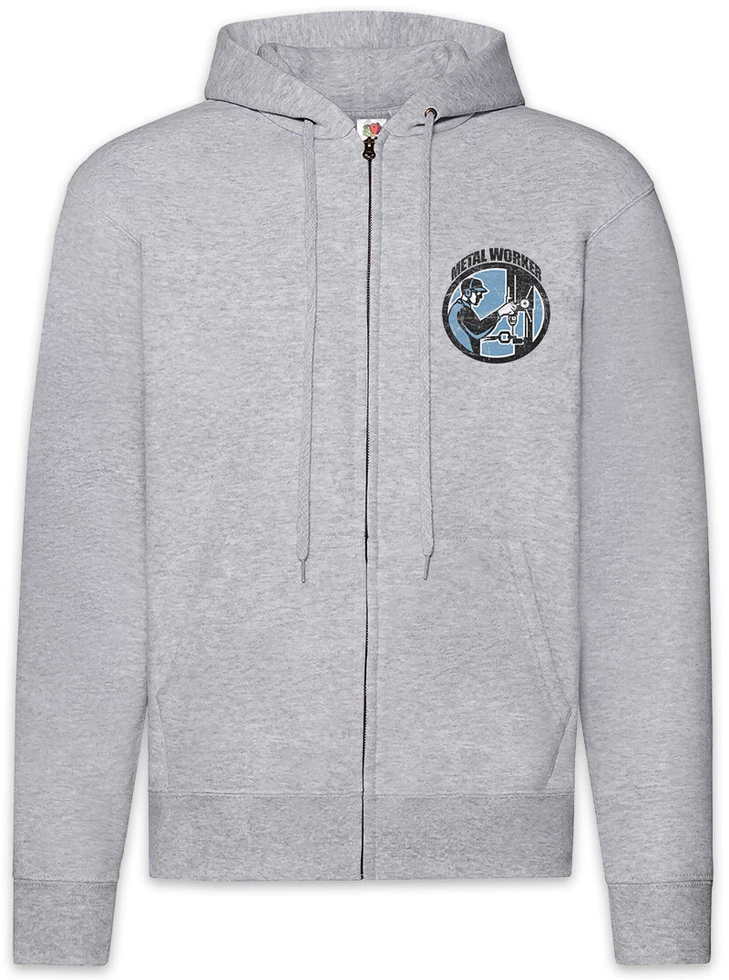 Metal Worker Zipper Hoodie Locksmith Metalworker Metal Builder Construction
