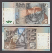 SLOVAKIA P.31  500 KORUN 20.10.2000  ALMOST UNCIRCULATED-UNCIRCULATED  2301 YYY