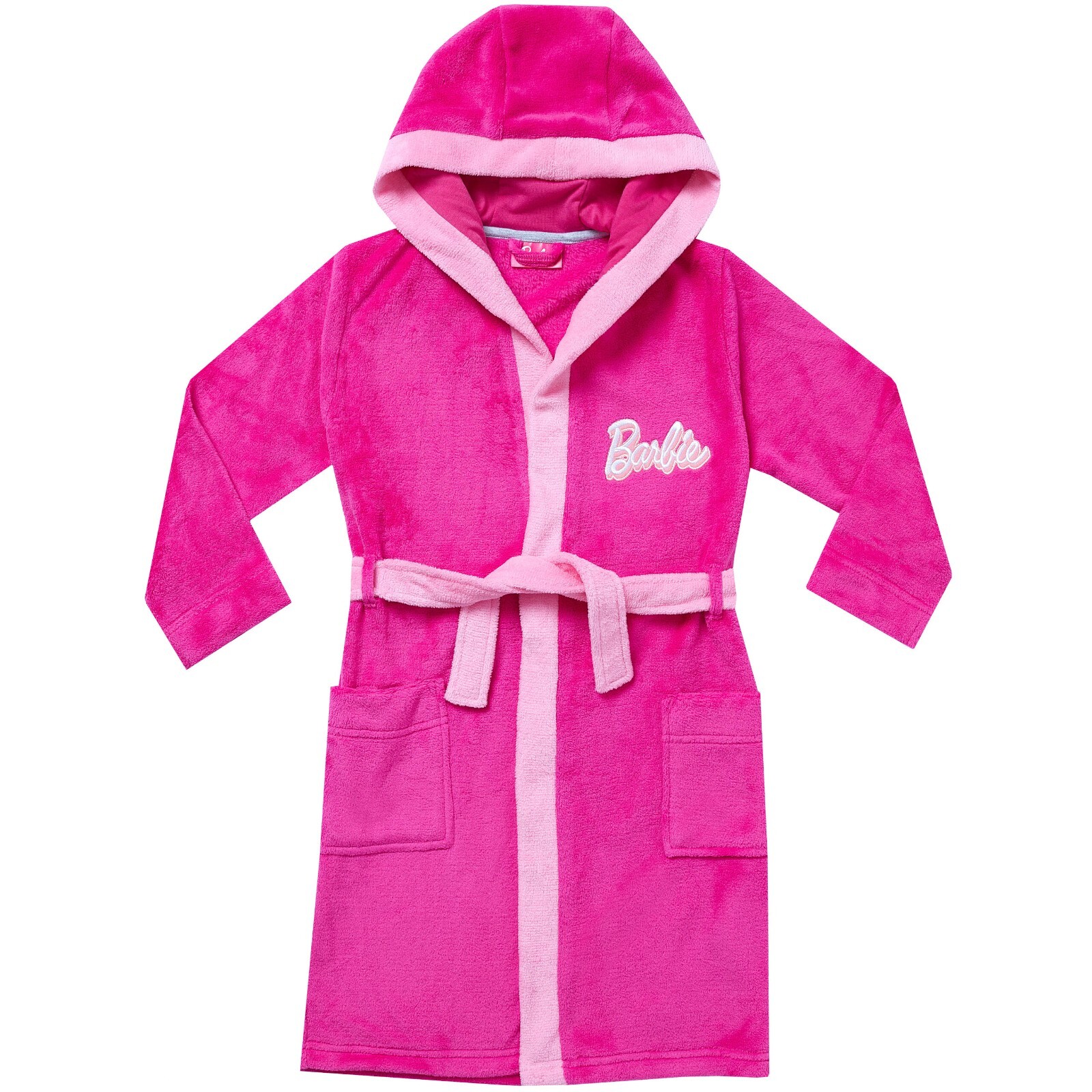Barbie Dressing Gown Pyjamas Set Kids Girls 3 4 5 6 7 8 9 10 Years PJs Hooded image 2
