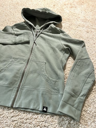 American Giant Hoodie Women’s L Classic Full Zip Green Slate Limited Made in USA - Picture 3 of 15