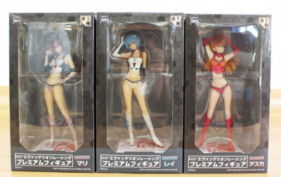 Sega Neon Genesis Evangelion Premium Figure Racing ver. Asuka Rei Mari F/S NEW A
