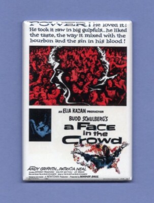 A FACE IN THE CROWD MOVIE POSTER *2X3 FRIDGE MAGNET* HOLLYWOOD FILM GRIFFITH 
