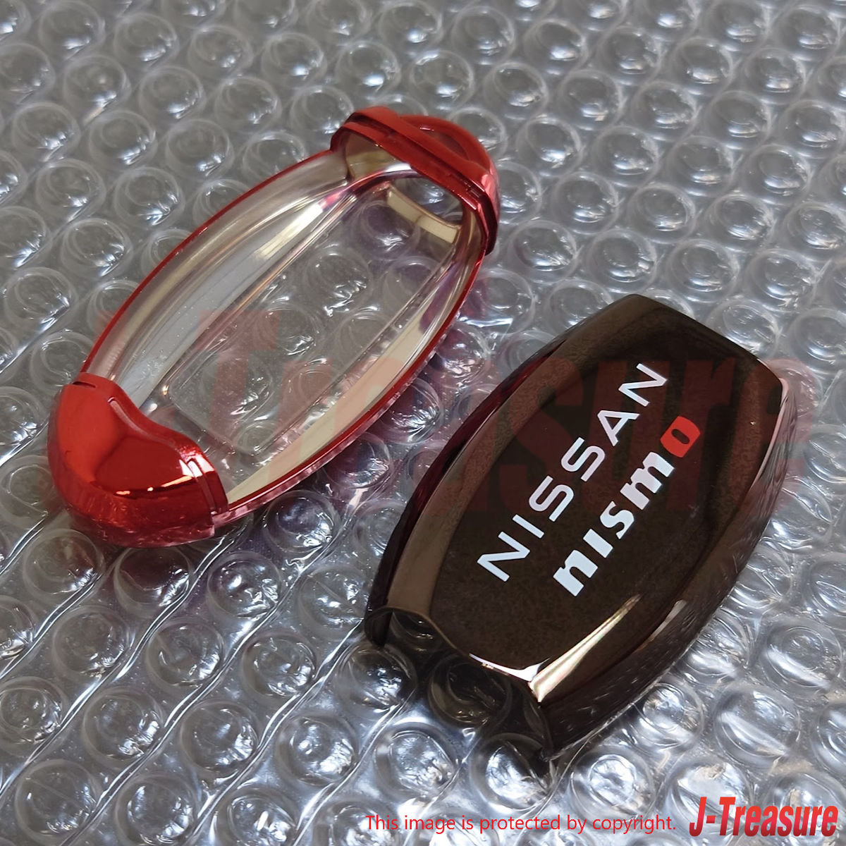 【新品／5台セット】NISSAN KWAM0-36186 BNR32レッドパール NISSAN Genuine nismo Intelligent Key Cover Full Cover Dark Chrome