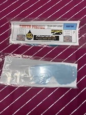 Rip n Roll Replacment Lens Blue Tint Tear Off Lens Goggles Smith Piston