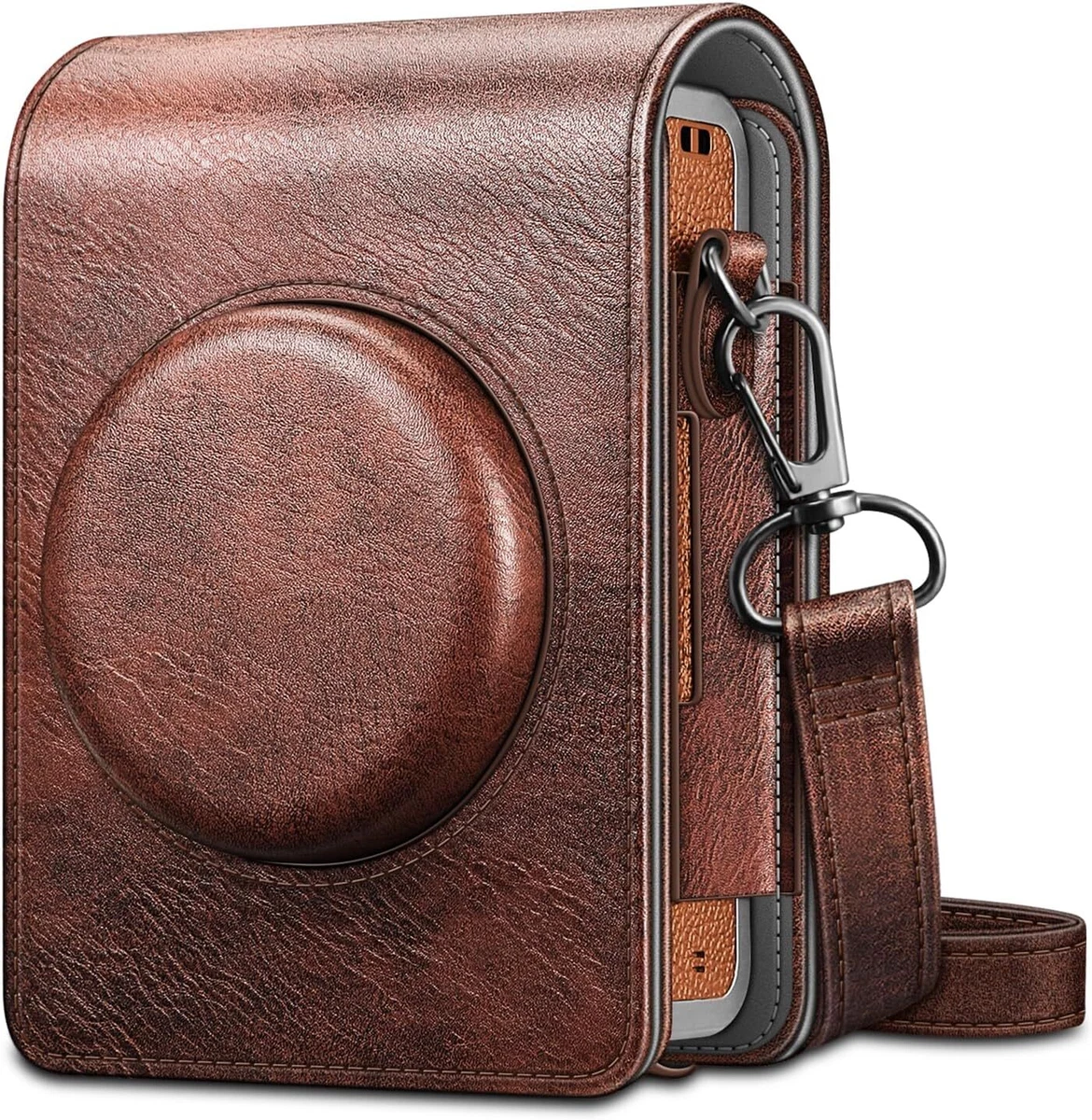 WOGOZAN - Funda protectora para cámara instantánea Fujifilm Instax Mini 12 - Funda de piel